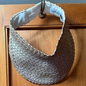 Lusana Woven Visor Hat